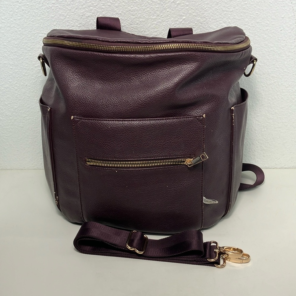 Fawn Design Full Size Diaper Bag- Plum backpack crossbody purple baby gift‎
